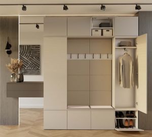 Obrazek Garderoba z podwójnym wieszakiem Hamar IV 2SZ2W kaszmir beż