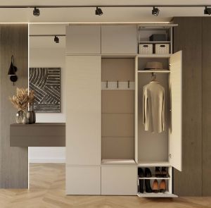 Obrazek Garderoba z wieszakiem Hamar III 2SZ1W kaszmir beż