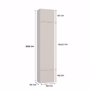 Obrazek Garderoba z podwójnym wieszakiem Hamar III 1SZ2W kaszmir beż