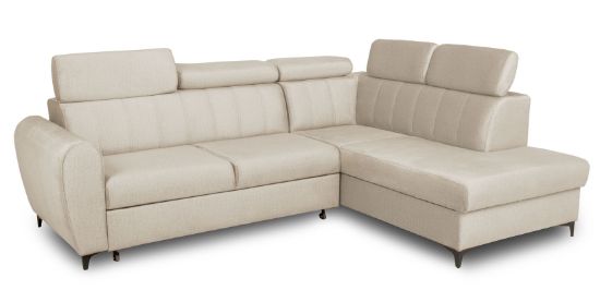 Obrazek Narożnik z funkcją spania Volare lewy beżowy