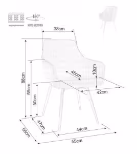 Obrazek Krzesło Sergio beżowy
