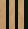 Obrazek Panel lamelowy MODERN LINE NORMAL Oak Black 12x122x2650mm