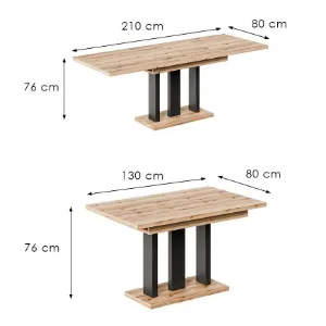 Obrazek Stół rozkładany Appia 210 dąb evoke