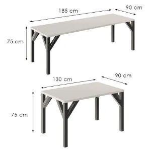 Obrazek Stół rozkładany Baltika-185 kaszmir