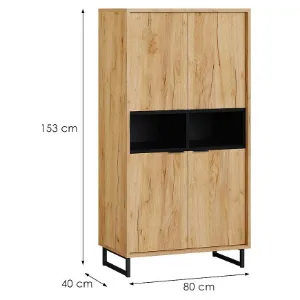 Obrazek Regał Konor 80 D.Craft Zloty