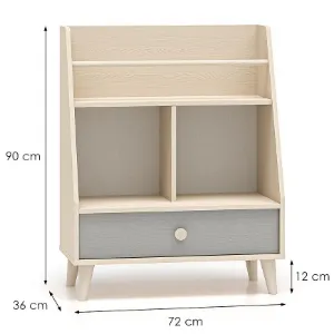 Obrazek Regał Mevel 09 Piasek Pustyni/Szary Pallad