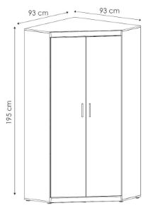 Obrazek Szafa narożna Imperial 2D TYP 21