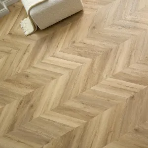 Obrazek Panel winylowy SPC 91599 Dąb Riverton Chevron 4V 4,5mm 0,3mm