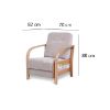 Obrazek Fotel Oliwia B beżowy