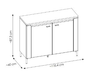 Obrazek Komoda dwudrzwiowa Lazio 2D LAZK01