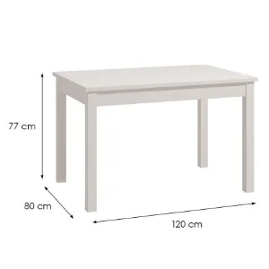 Obrazek Stół Narvik Biały 120x80 11013585