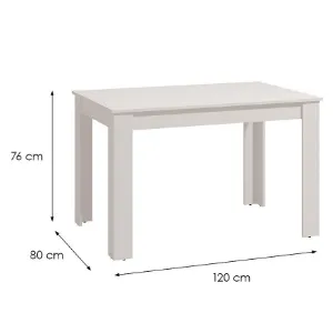 Obrazek Stół Hamar 120x80 Biały 11013844