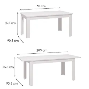 Obrazek Stół Jersey Biały 11012317