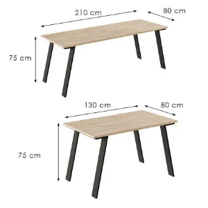 Obrazek Stół rozkładany Liwia-210 dąb cremona torro