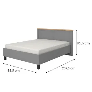 Obrazek Łóżko Valencia 160 Szary 11011507