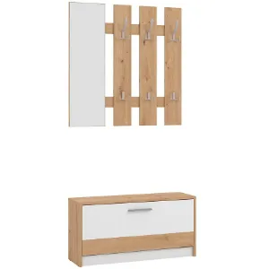 Obrazek Garderoba Rimini Artisan/Biały 11011704