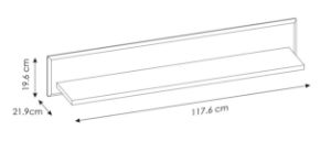 Obrazek Półka wisząca 117 cm Cortina CNAP01