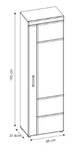 Obrazek Bieliźniarka Cortina prawa 1D CNAS01P