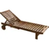 Obrazek Drewniany leżak ogrodowy