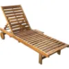 Obrazek Drewniany leżak ogrodowy