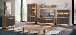 Obrazek Szafka RTV trzydrzwiowa Milton ML01 antracyt