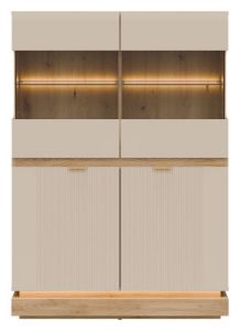 Obrazek Witryna niska czterodrzwiowa Milton ML04 kaszmir