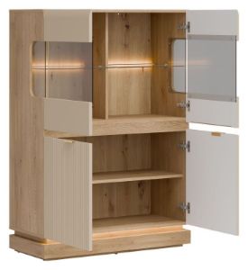 Obrazek Witryna niska czterodrzwiowa Milton ML04 kaszmir