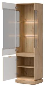 Obrazek Witryna wąska dwudrzwiowa Milton ML05 kaszmir