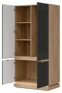 Obrazek Szafa czterodrzwiowa Milton ML08 antracyt