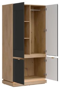 Obrazek Szafa czterodrzwiowa Milton ML08 antracyt