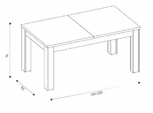 Obrazek Stół rozkładany ST10 160-200 cm