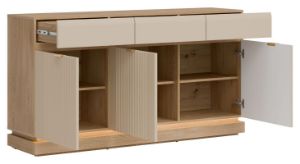 Obrazek Komoda szeroka Milton ML03 z szufladami kaszmir