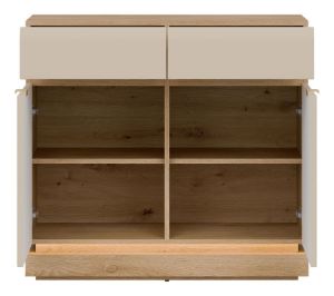 Obrazek Komoda dwudrzwiowa Milton ML02 z szufladami kaszmir