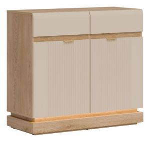 Obrazek Komoda dwudrzwiowa Milton ML02 z szufladami kaszmir