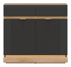 Obrazek Komoda dwudrzwiowa Milton ML02 z szufladami antracyt