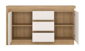 Obrazek Komoda dwudrzwiowa Lyon LYOK01 z szufladami