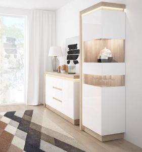 Obrazek Komoda dwudrzwiowa Lyon LYOK01 z szufladami