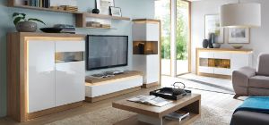 Obrazek Komoda trzydrzwiowa ze szkłem Lyon LYOK02