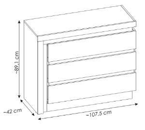 Obrazek Komoda z szufladami Lyon LYOK04