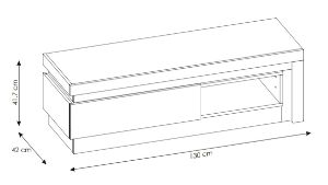 Obrazek Szafka RTV z szufladą Lyon 1S LYOF02