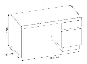 Obrazek Biurko Lyon 1D1S LYOB01