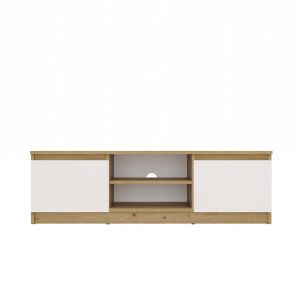 Obrazek Szafka RTV Tula 120 dąb artisan/biały