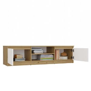 Obrazek Szafka RTV Tula 140 dąb artisan/biały