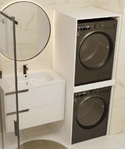 Obrazek Szafka na pralkę i suszarkę Zara Twin biała