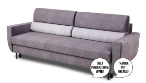 Obrazek Sofa rozkładana z pojemnikiem Canto popiel