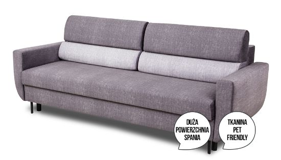 Obrazek Sofa rozkładana z pojemnikiem Canto popiel