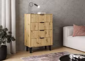 Obrazek Komoda Koni 4S Slim dąb artisan