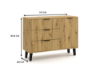 Obrazek Komoda Koni 1D1S Slim dąb artisan