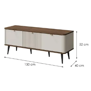 Obrazek Szafka RTV 130 Marly 14 Orzech/Kashmir