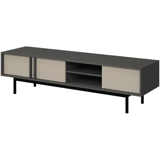 Obrazek Szafka RTV 160 Alsy 9 Beż Jasny/Antracyt